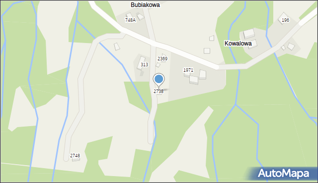 Zawoja, Zawoja, 2738, mapa Zawoja