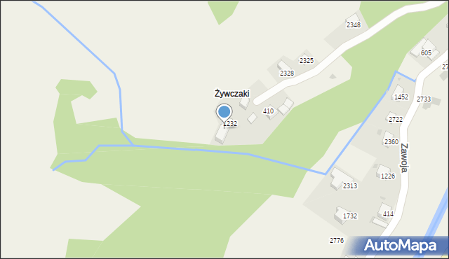 Zawoja, Zawoja, 413, mapa Zawoja