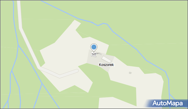 Zawoja, Zawoja, 545, mapa Zawoja