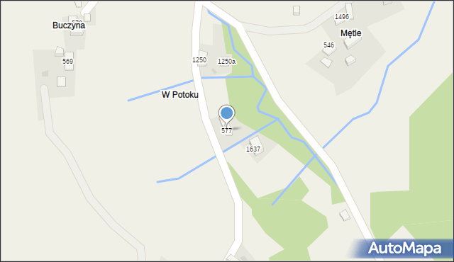 Zawoja, Zawoja, 577, mapa Zawoja