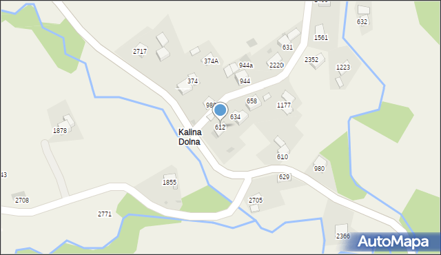 Zawoja, Zawoja, 612, mapa Zawoja