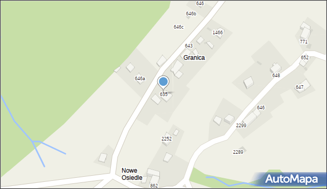 Zawoja, Zawoja, 635, mapa Zawoja