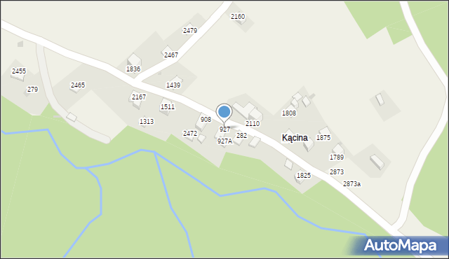 Zawoja, Zawoja, 927, mapa Zawoja