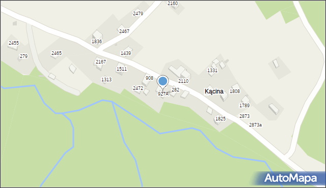 Zawoja, Zawoja, 927A, mapa Zawoja