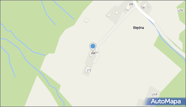 Zawoja, Zawoja, 996, mapa Zawoja