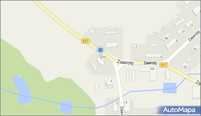 Zawroty, Zawroty, 3, mapa Zawroty