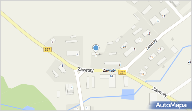 Zawroty, Zawroty, 7, mapa Zawroty