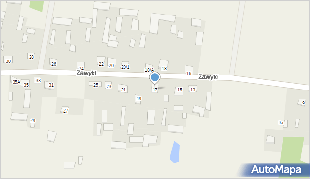 Zawyki, Zawyki, 17, mapa Zawyki