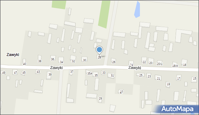 Zawyki, Zawyki, 28, mapa Zawyki