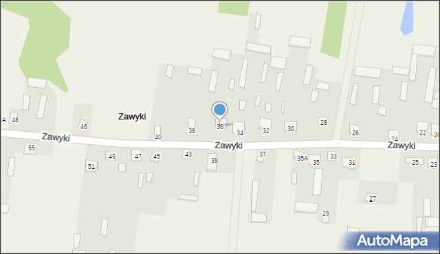 Zawyki, Zawyki, 36, mapa Zawyki