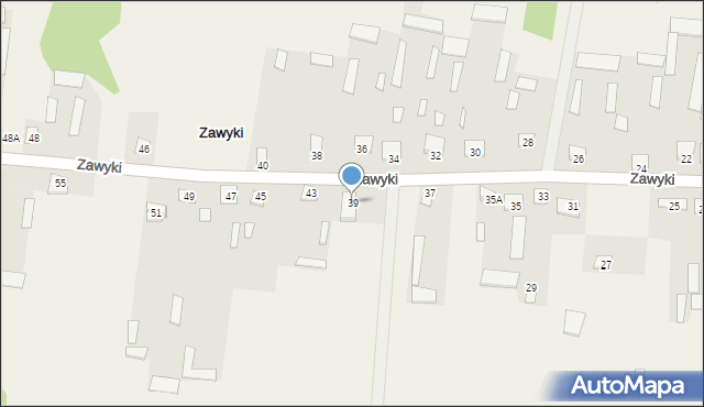 Zawyki, Zawyki, 39, mapa Zawyki