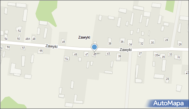 Zawyki, Zawyki, 45, mapa Zawyki