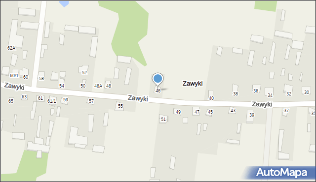 Zawyki, Zawyki, 46, mapa Zawyki