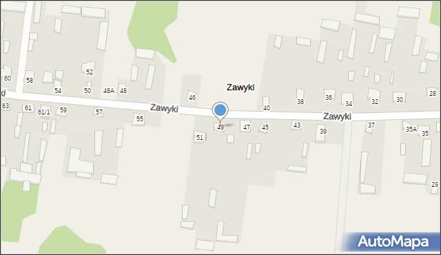 Zawyki, Zawyki, 49, mapa Zawyki