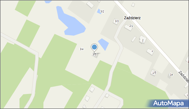 Zaździerz, Zaździerz, 3/5, mapa Zaździerz