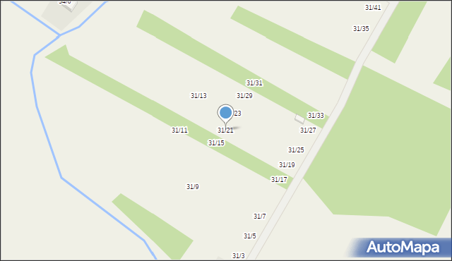 Zaździerz, Zaździerz, 31/21, mapa Zaździerz