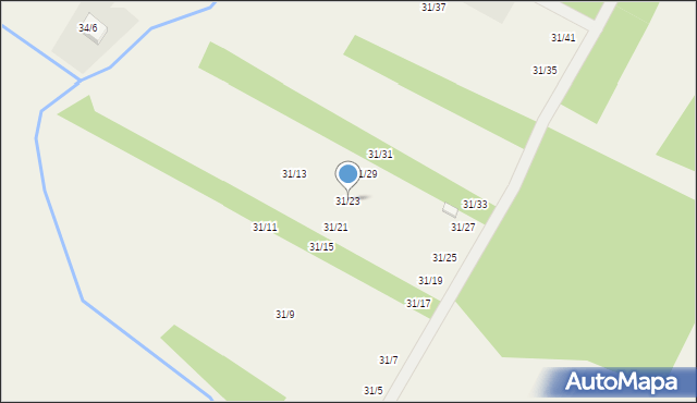 Zaździerz, Zaździerz, 31/23, mapa Zaździerz