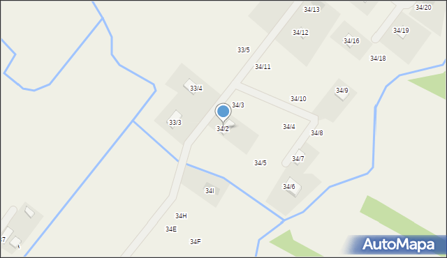 Zaździerz, Zaździerz, 34/2, mapa Zaździerz