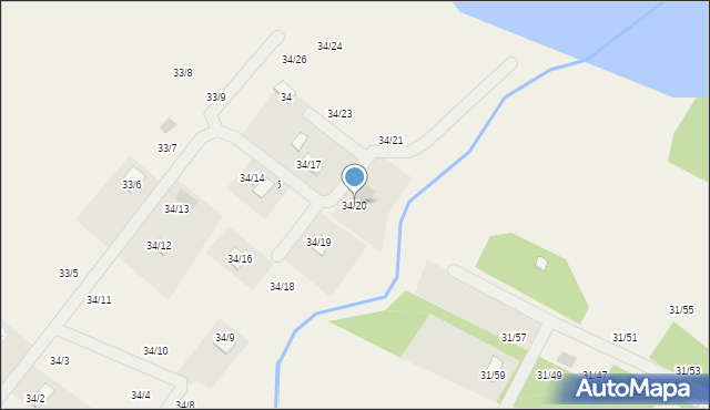 Zaździerz, Zaździerz, 34/20, mapa Zaździerz