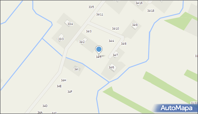 Zaździerz, Zaździerz, 34/5, mapa Zaździerz