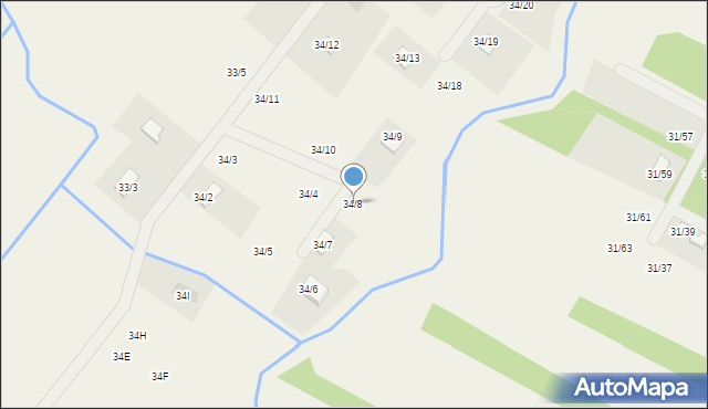 Zaździerz, Zaździerz, 34/8, mapa Zaździerz