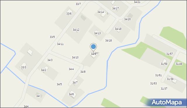 Zaździerz, Zaździerz, 34/9, mapa Zaździerz