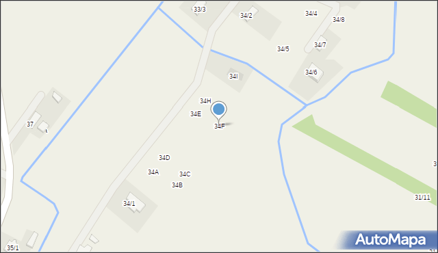 Zaździerz, Zaździerz, 34F, mapa Zaździerz