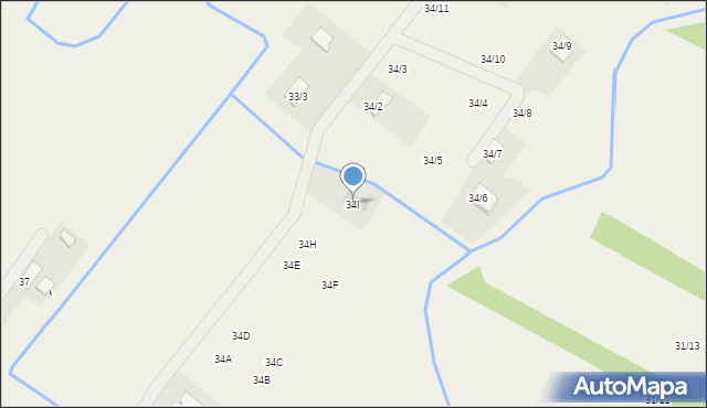 Zaździerz, Zaździerz, 34I, mapa Zaździerz