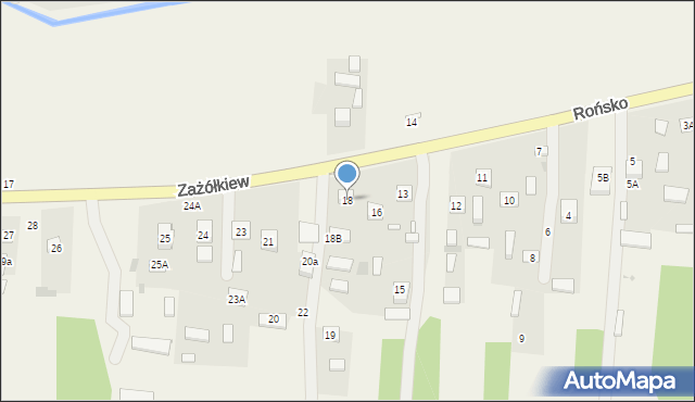 Zażółkiew, Zażółkiew, 18, mapa Zażółkiew