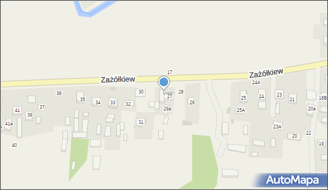 Zażółkiew, Zażółkiew, 29, mapa Zażółkiew