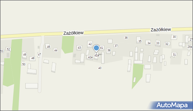 Zażółkiew, Zażółkiew, 41a, mapa Zażółkiew