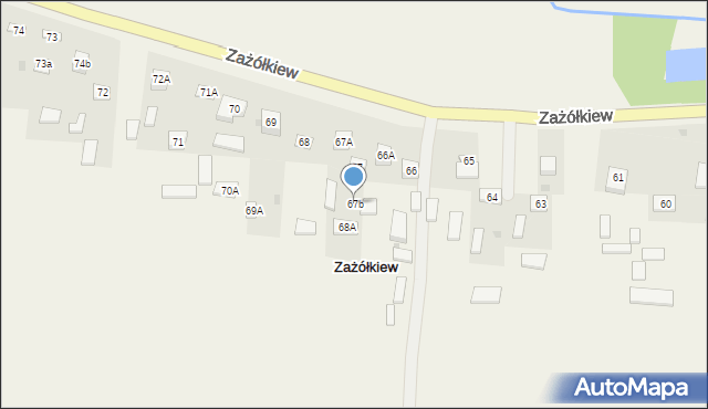 Zażółkiew, Zażółkiew, 67b, mapa Zażółkiew