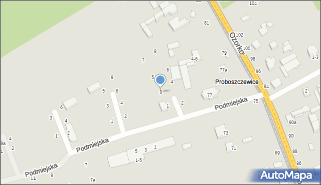 Zgierz, Zagrodowa, 3, mapa Zgierz