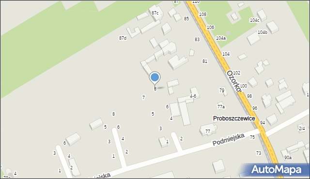 Zgierz, Zagrodowa, 8, mapa Zgierz