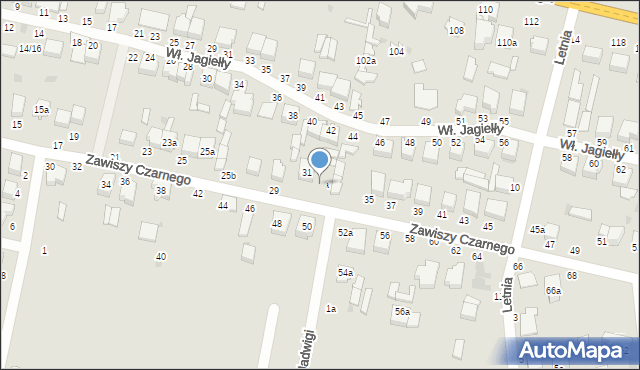 Zgierz, Zawiszy Czarnego, 31a, mapa Zgierz