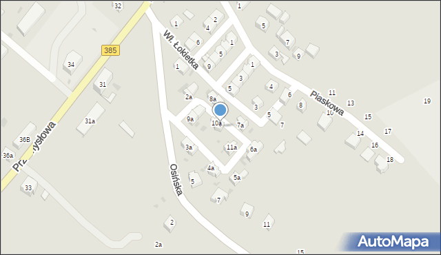 Ziębice, Zawiszy, 10b, mapa Ziębice