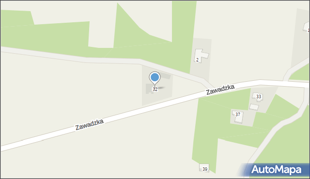 Zwierzyniec, Zawadzka, 32, mapa Zwierzyniec