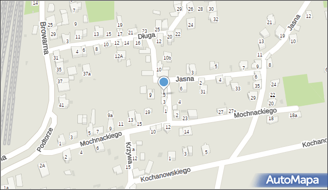 Żywiec, Zabłocka, 5, mapa Żywiec