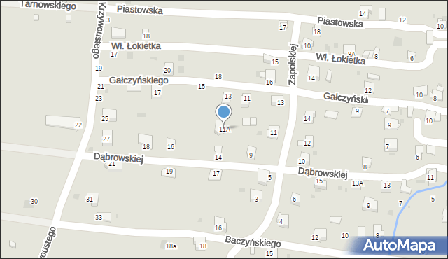 Żywiec, Zapolskiej Gabrieli, 11A, mapa Żywiec