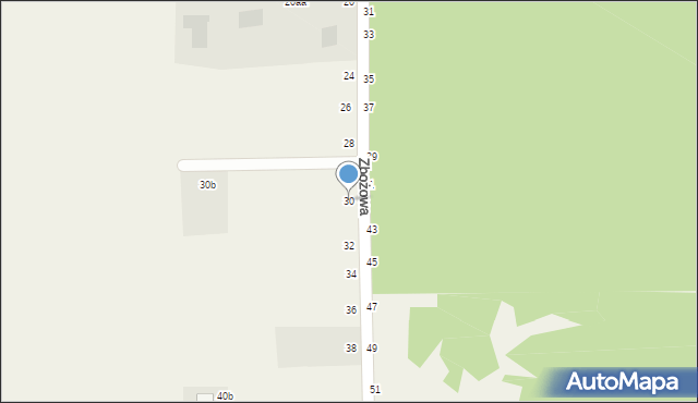 Biskupice, Zbożowa, 30, mapa Biskupice