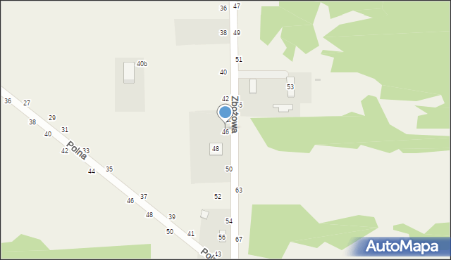 Biskupice, Zbożowa, 46, mapa Biskupice