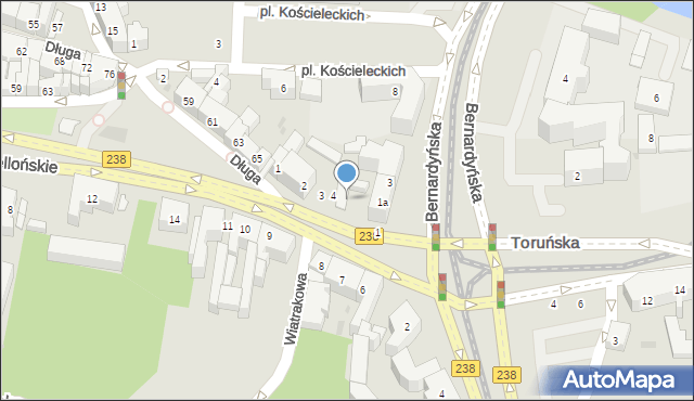 Bydgoszcz, Zbożowy Rynek, 5, mapa Bydgoszczy