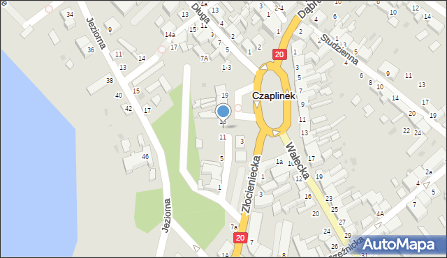 Czaplinek, Zbożowa, 13, mapa Czaplinek