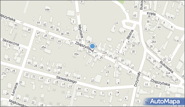 Grodzisk Wielkopolski, Zbąszyńska, 29, mapa Grodzisk Wielkopolski