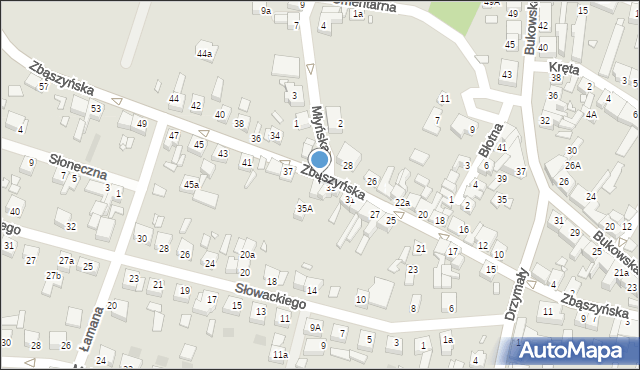 Grodzisk Wielkopolski, Zbąszyńska, 35, mapa Grodzisk Wielkopolski