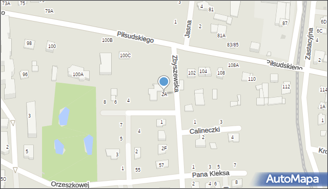 Grójec, Zbyszewska, 2A, mapa Grójec