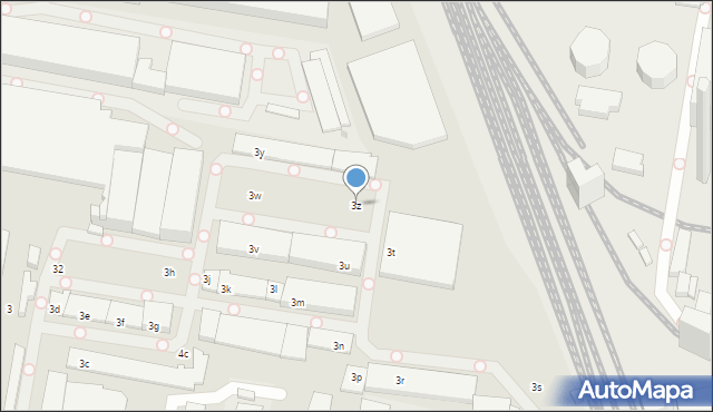Łódź, Zbąszyńska, 3z, mapa Łodzi