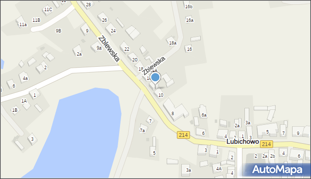 Lubichowo, Zblewska, 12, mapa Lubichowo