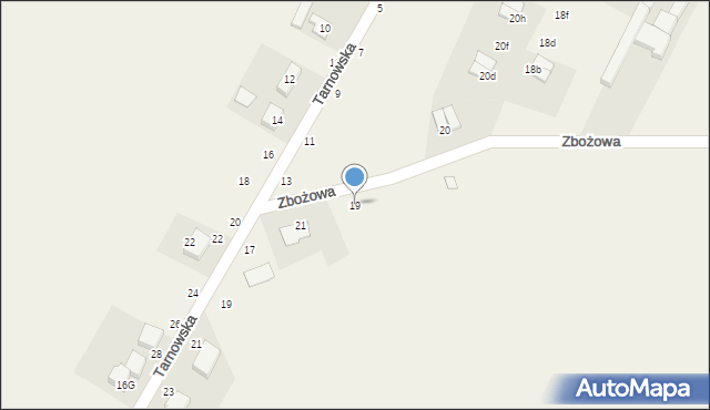 Mrowino, Zbożowa, 19, mapa Mrowino