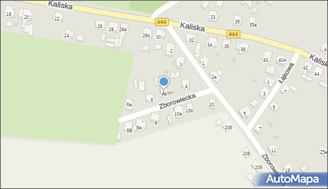 Odolanów, Zborowiecka, 4a, mapa Odolanów